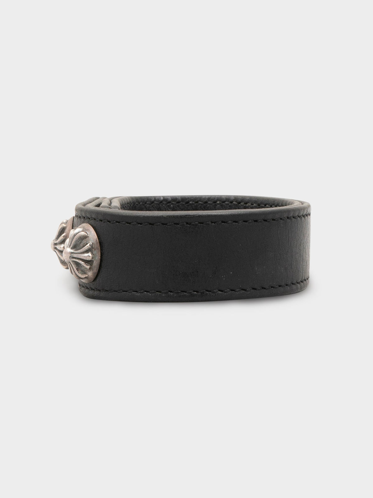 Leather Plus Stud Bracelet