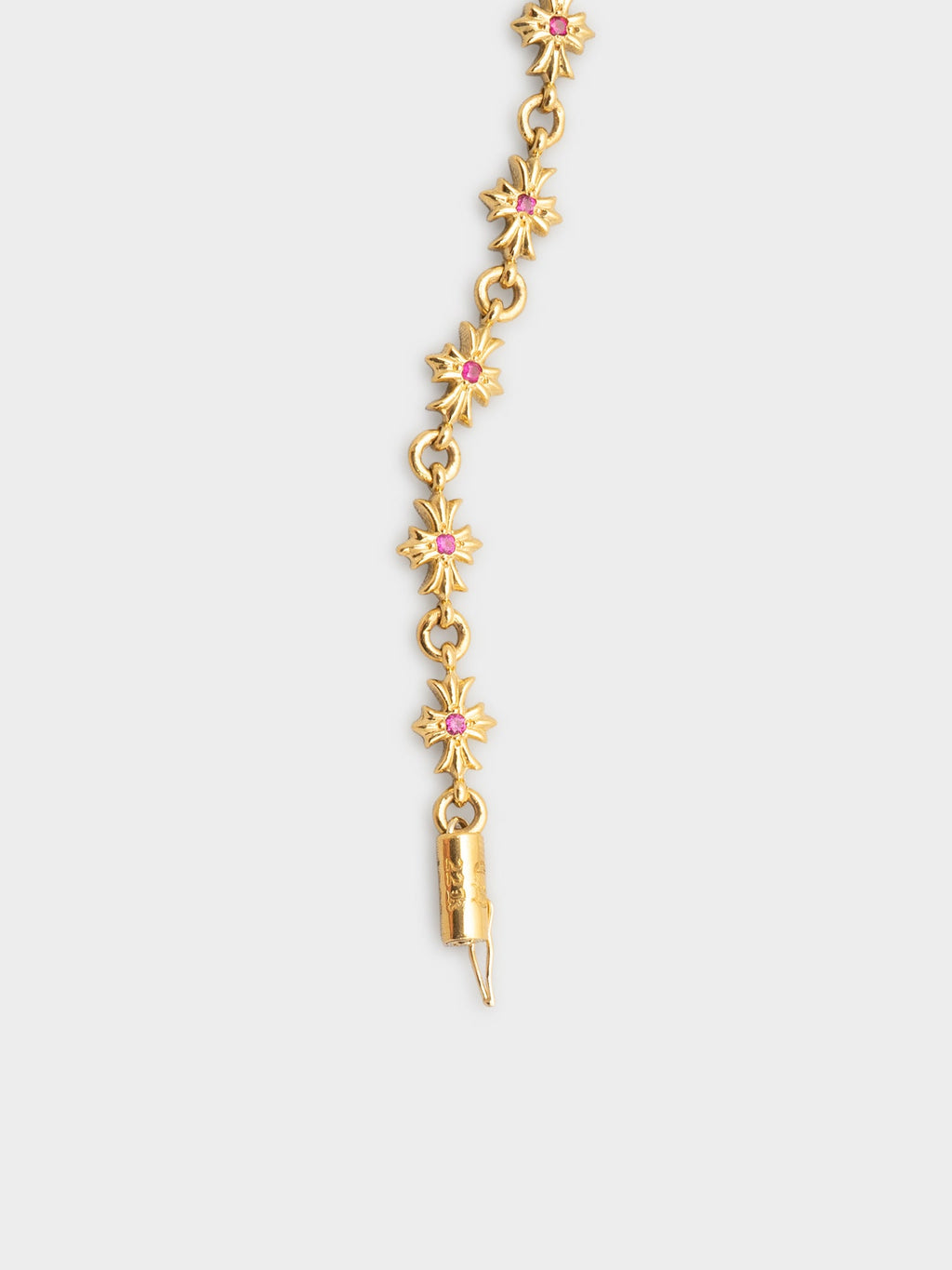 22k Ruby Tiny E Bracelet