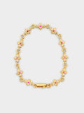 22k Ruby Tiny E Bracelet