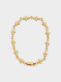22k Emerald Tiny E Bracelet (12 links)