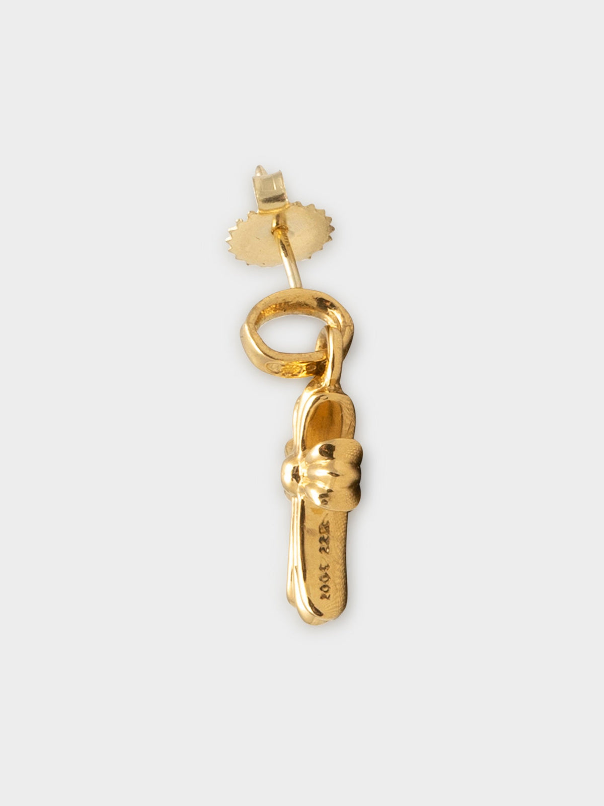 22k Emerald Baby Fat Earring