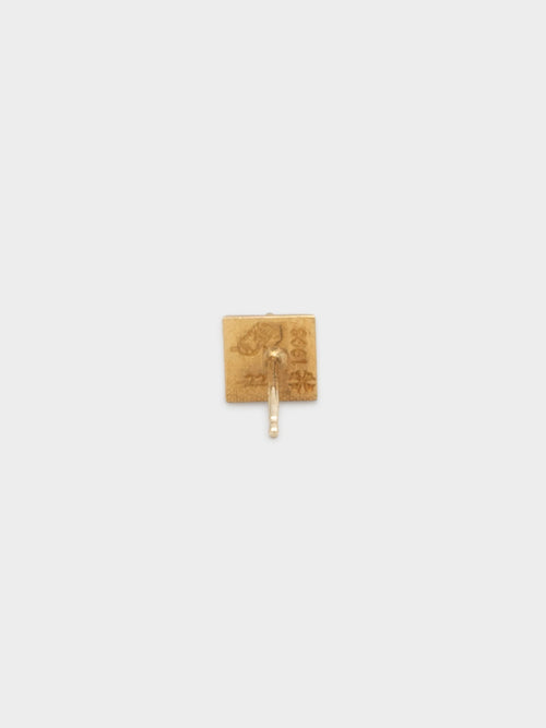 22K Pyramid Plus Earring