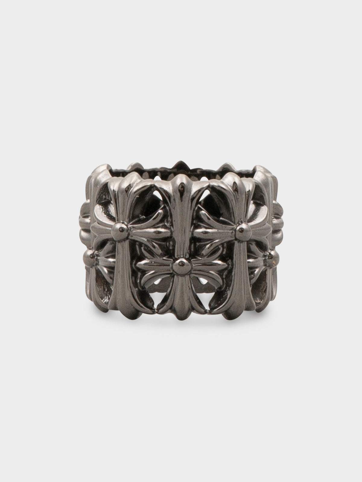 Black Rhodium Cemetery Ring