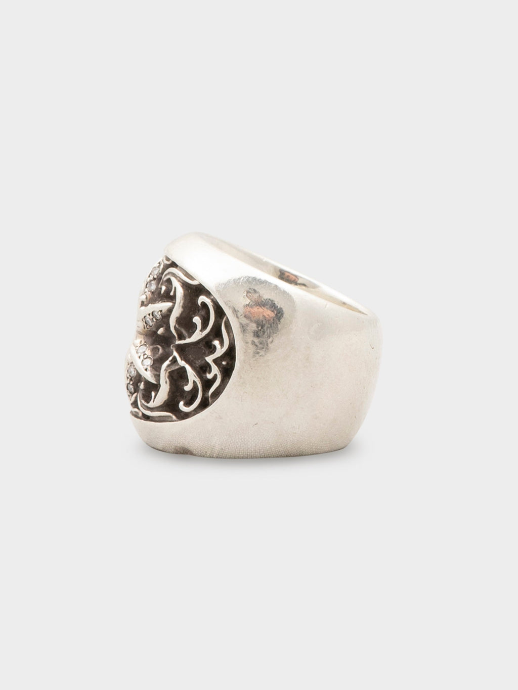 Diamond Oval Star Ring