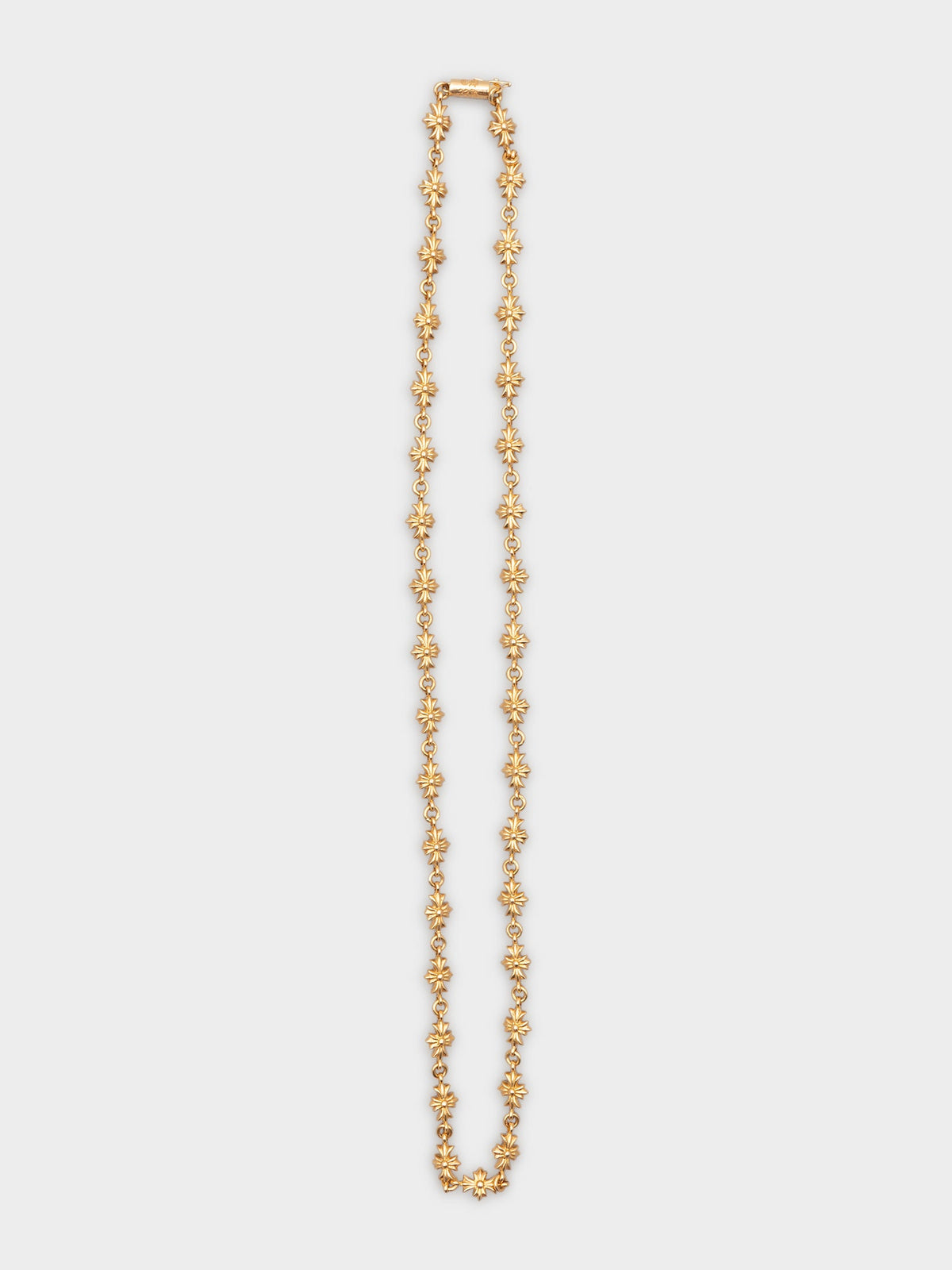 22k Tiny E Necklace
