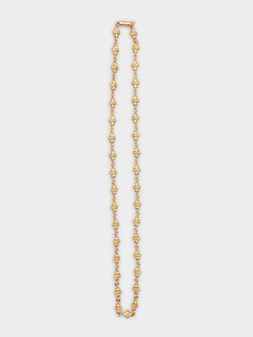 22k Tiny E Necklace
