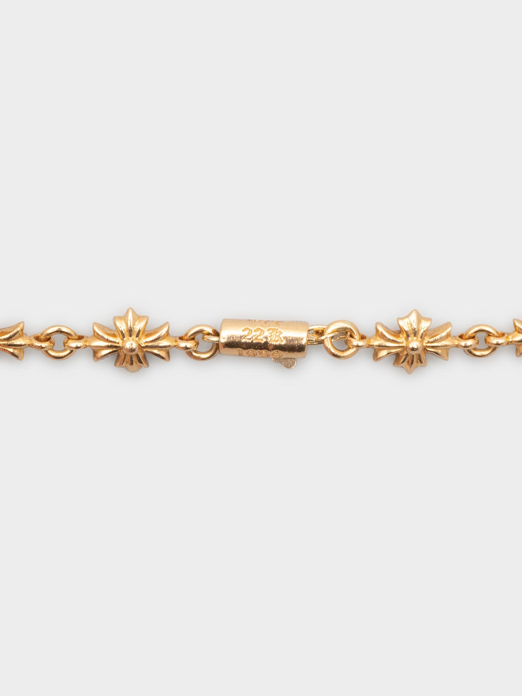 22k Tiny E Necklace