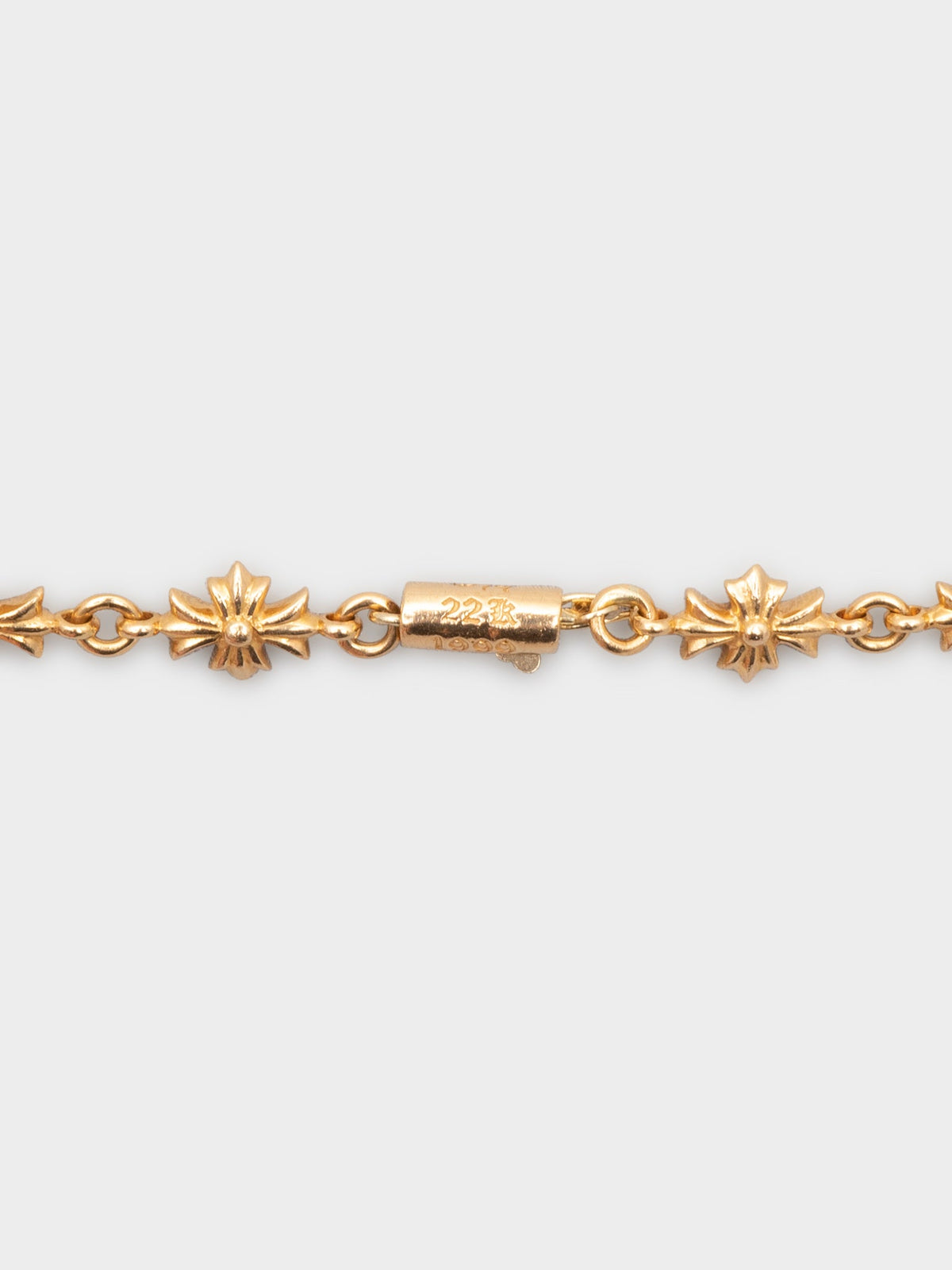 22k Tiny E Necklace