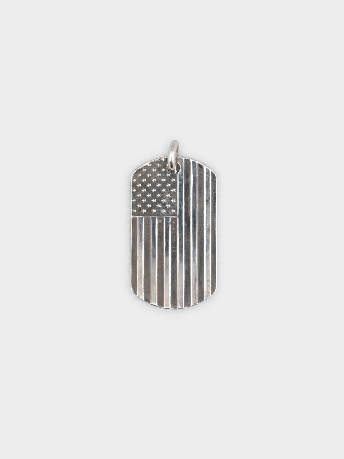 American Flag Dog Tag Pendant
