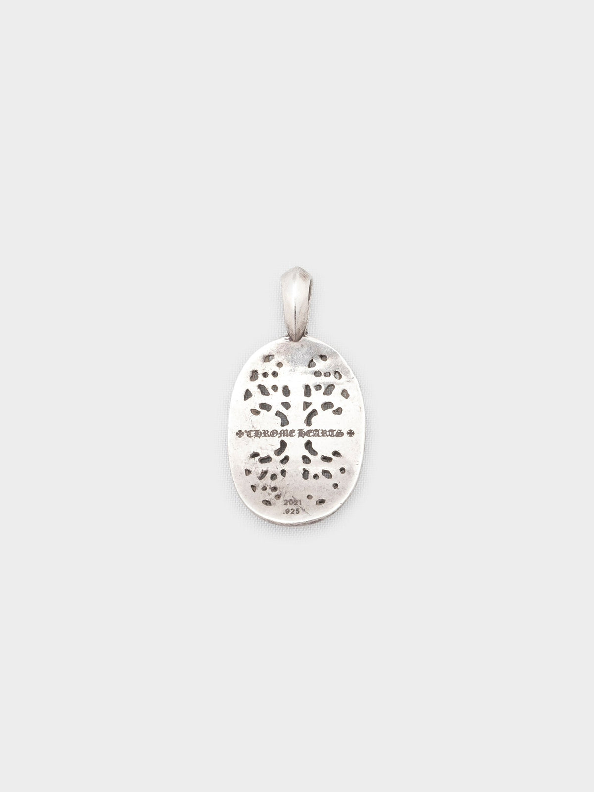 Classic Oval Cross Charm Pendant