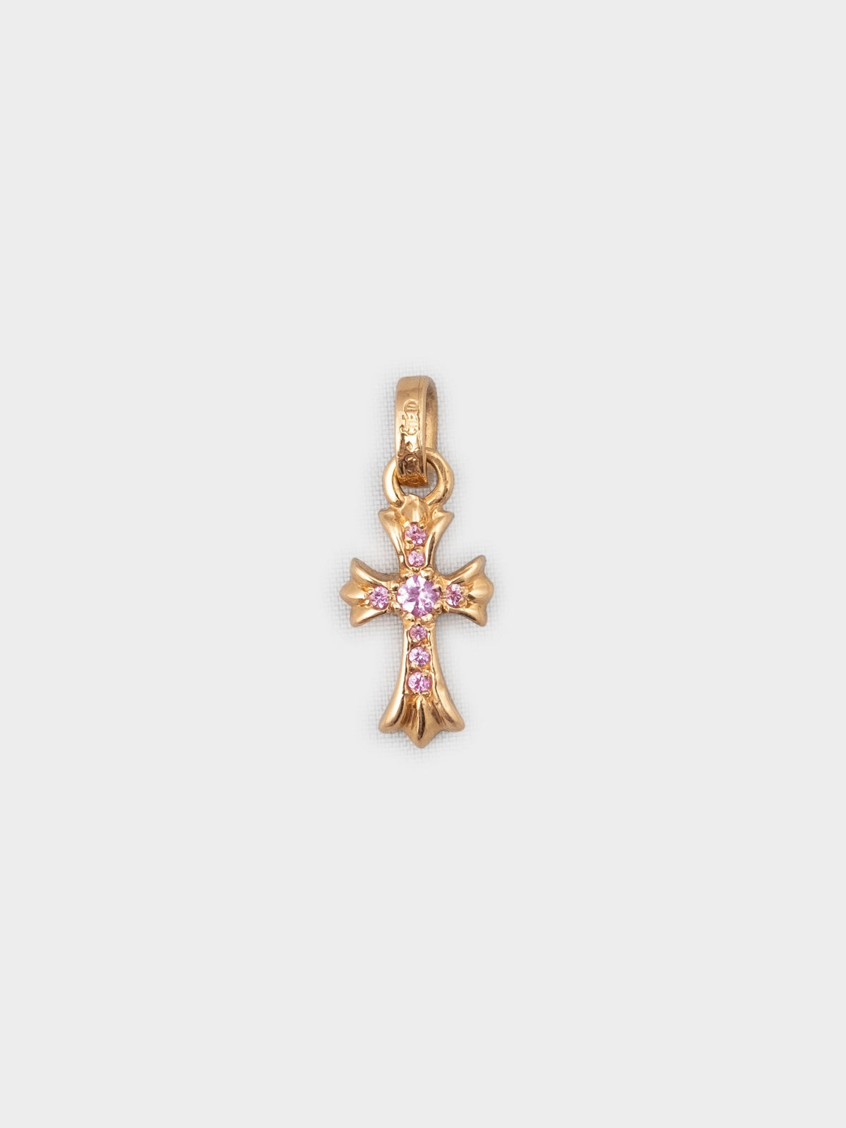 22k Pavé Pink Sapphire Baby Fat Pendant