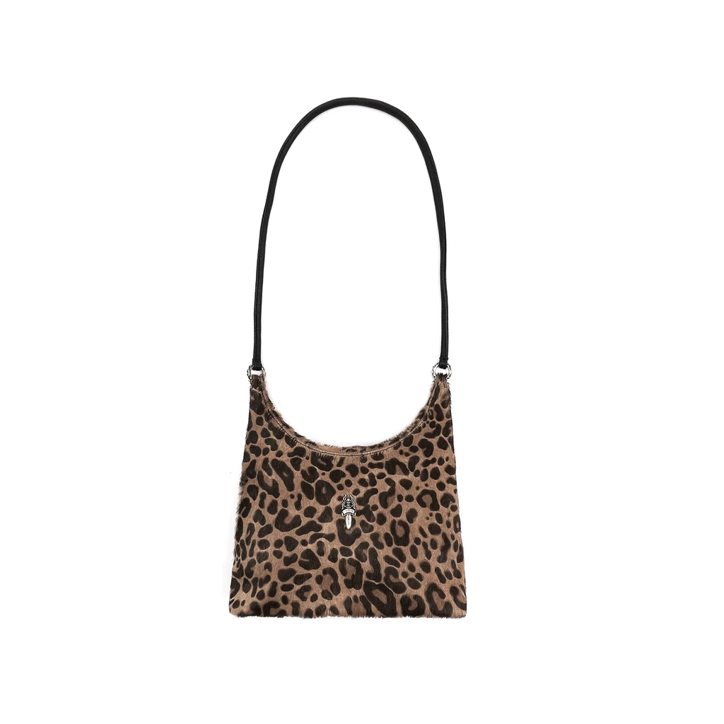 Chrome Hearts VIV Pony Hair Leopard Pattern Shoulder Bag