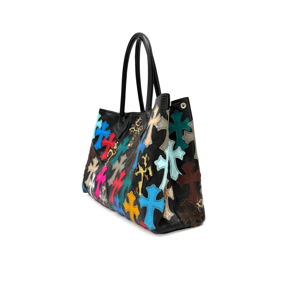 Chrome Hearts Multi-Cross Leather Patch Large Tote Bag