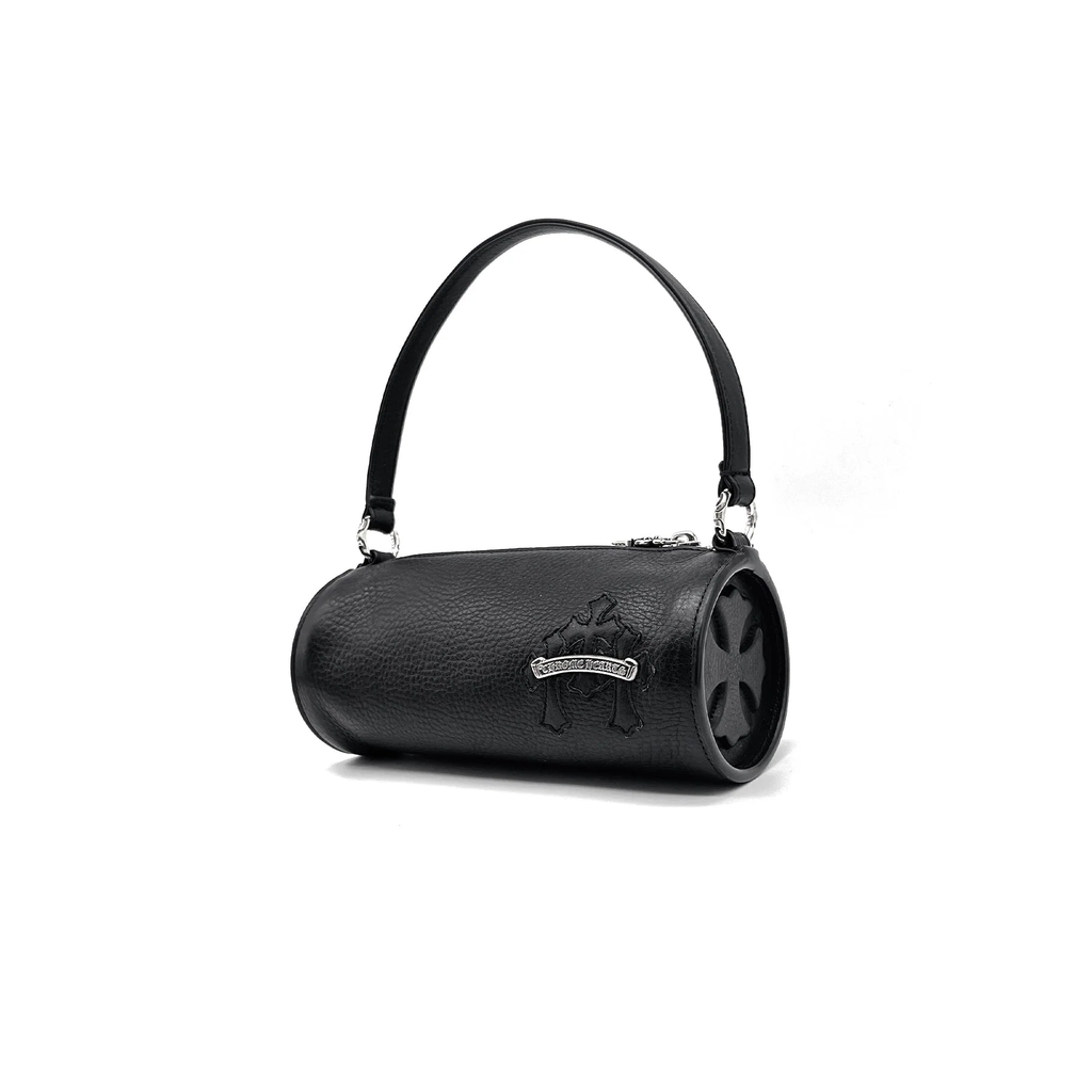 Chrome Hearts Black Triple Cross Patch Grinds Mini Shoulder Bag
